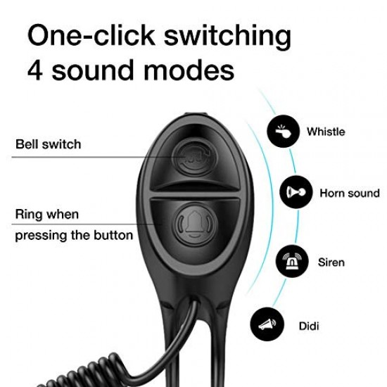 Αδιάβροχη Ηλεκτρική Κόρνα Ποδηλάτου 120db Με 4 Διαφορετικούς Ήχους TWOOC T002