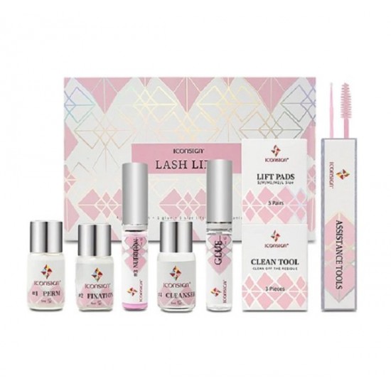 Επαγγελματικό Κιτ Ανύψωσης Περμανάντ Βλεφαρίδων Για Μόνιμη Ανόρθωση Iconsing Premium Lash Lift