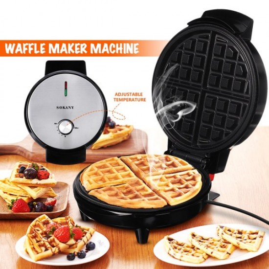 Βαφλιέρα Με Αντικολλητικές Πλάκες Ψησίματος 4 Θέσεων 1000W KJ505