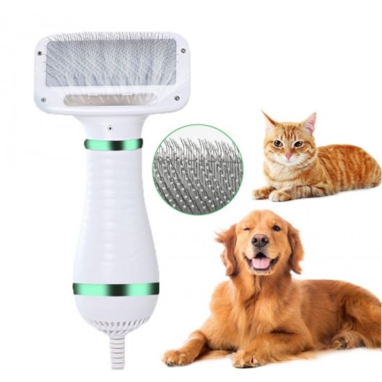 Βούρτσα Στεγνωτήρας 2 Σε 1 Για Κατοικίδια QM631