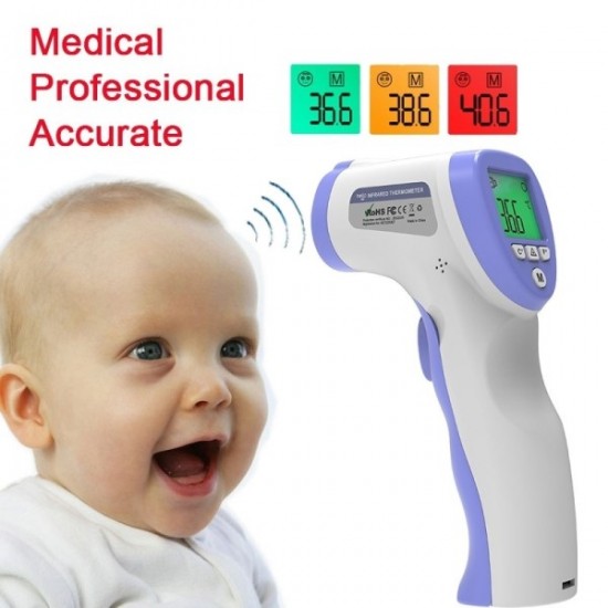 Ψηφιακό Θερμόμετρο Ανέπαφης Μέτρησης Μετώπου Υπερύθρων Ακριβείας Με Οθόνη LCD Andowl DT8826