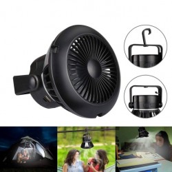 Ηλιακός Φορητός Ανεμιστήρας Camping Με LED Φώτα HM04U01T