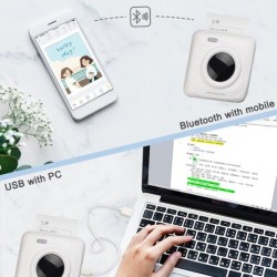 Μίνι Φορητός Θερμικός Εκτυπωτής Bluetooth 4.0 Φωτογραφιών Για IPhone / Android / Windows PAPERANG P1 HD