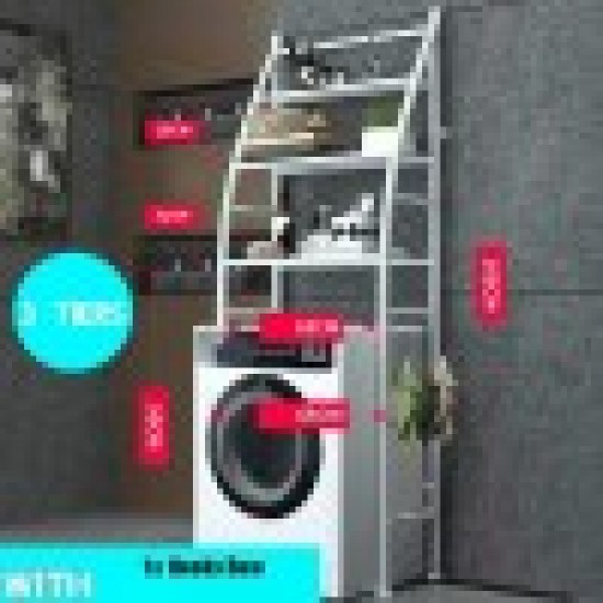 Ραφιέρα Εξοικονόμησης Χώρου 3 Eπιπέδων Για Πλυντήριο TM-0093