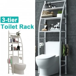 Ραφιέρα Εξοικονόμησης Χώρου 3 Eπιπέδων Για Την Τουαλέτα TM-0092