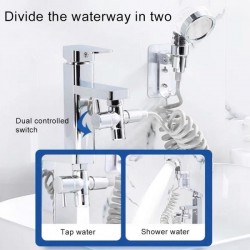 Σετ Mini Τηλέφωνο Ντους Με Φίλτρο Αρνητικών Ιόντων Και Εύκαμπτο Σωλήνα Με Βάση Στήριξης Για Βρύση