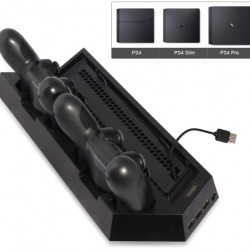 Βάση Στήριξης Και Φόρτισης Κονσόλας Με Ανεμιστήρες Ψύξης & Φόρτισης Χειριστήριων Για PS4 / PS4 Slim / PS4 Pro DOBE TP4-023B