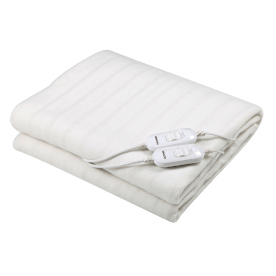 Ηλεκτρική Διπλή Θερμαινόμενη Κουβέρτα με 2x60W Ρυθμιστές Θερμοκρασίας 160x140cm HM8730D