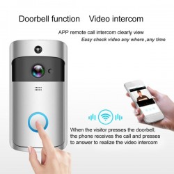 Wifi Κουδούνι Πόρτας με Κάμερα 1080P HD με Αισθητήρα Κίνησης Video Alarm Doorbell EKN-V5