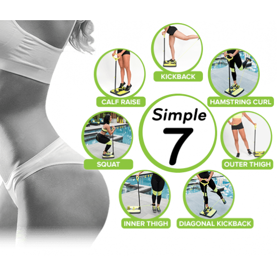 Συσκευή Εκγύμνασης Σώματος 7 σε 1 Booty Maxx Resistance Technology Workout