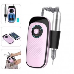 Επαγγελματικός Mini Φορητός Τροχός Μανικιούρ Πεντικιούρ 35000 RPM 25W με 6 Φρέζες SML M7