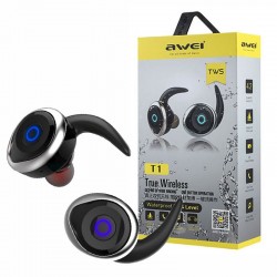 Awei Ασύρματα Ακουστικά Τ1 Ασημί
