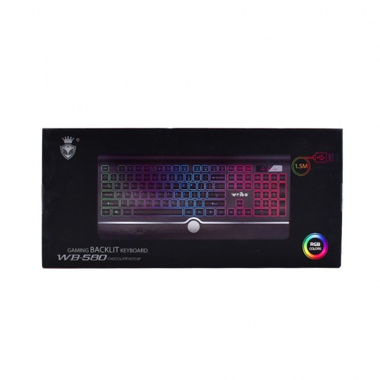 Weibo Gaming Πληκτρολόγιο με RBG Φωτισμό WB 580