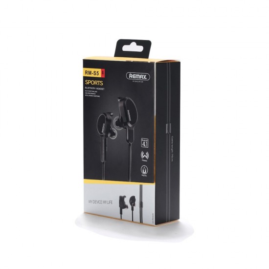 Remax RM-S5 Magnetic Sport Bluetooth Handsfree Black
