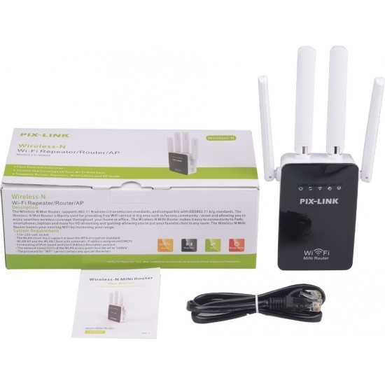 Ασύρματος Αναμεταδότης και Ενισχυτής PIX-LINK