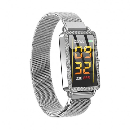 A88 Smartwatch Γυναικείο Ασημί