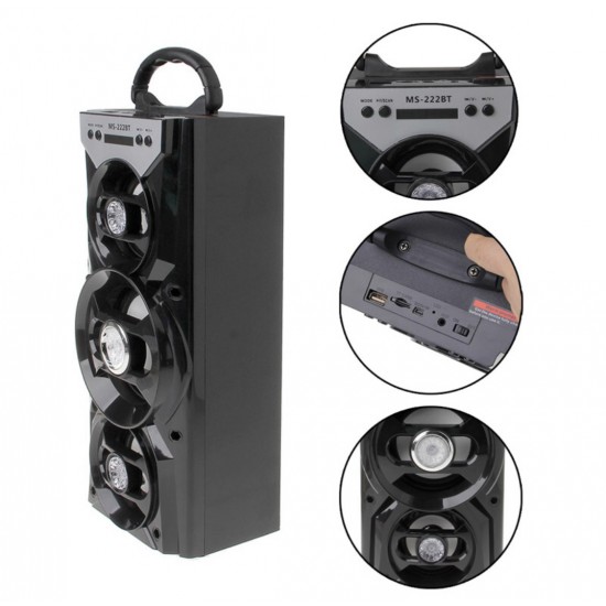 Φορητό Ηχείο Bluetooth με Φωτισμό LED και Υποδοχές USB και TF