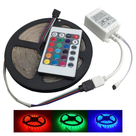 Αδιάβροχη Ταινία LED 5 μέτρων Πολλών Χρωμάτων