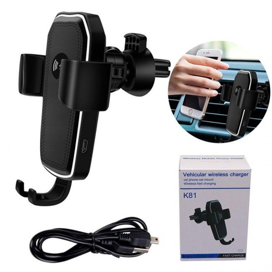 K81 Βάση Αυτοκινήτου για Κινητό με Ασύρματη Φόρτιση