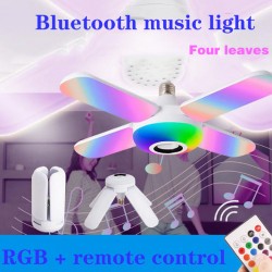 Αναδιπλούμενη LED Λάμπα – Φωτιστικό σε Σχήμα Ανεμιστήρα με Ηχείο Bluetooth