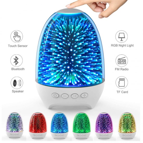 Φορητό Ηχείο Bluetooth και Φωτιστικό Αφής LED για το Υπνοδωμάτιο