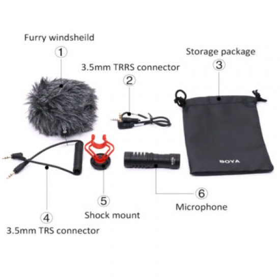 Μίνι Μικρόφωνο για Κάμερα, Υπολογιστή ή Κινητά Τύπου Shotgun