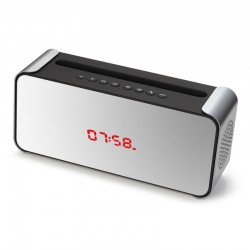 Αδιάβροχο Φορητό Ηχείο Bluetooth με Ρολόι και Ραδιόφωνο