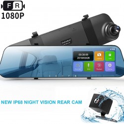 Βιντεοκάμερα -Καθρέφτης Αυτοκινήτου με Οθόνη Αφής