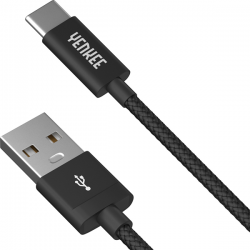 Yenkee Data Cable Usb/Type-C 1m Μαύρο